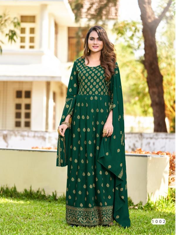 Banwery Paridhi Heavy Rayon Kurti With Dupatta Collection